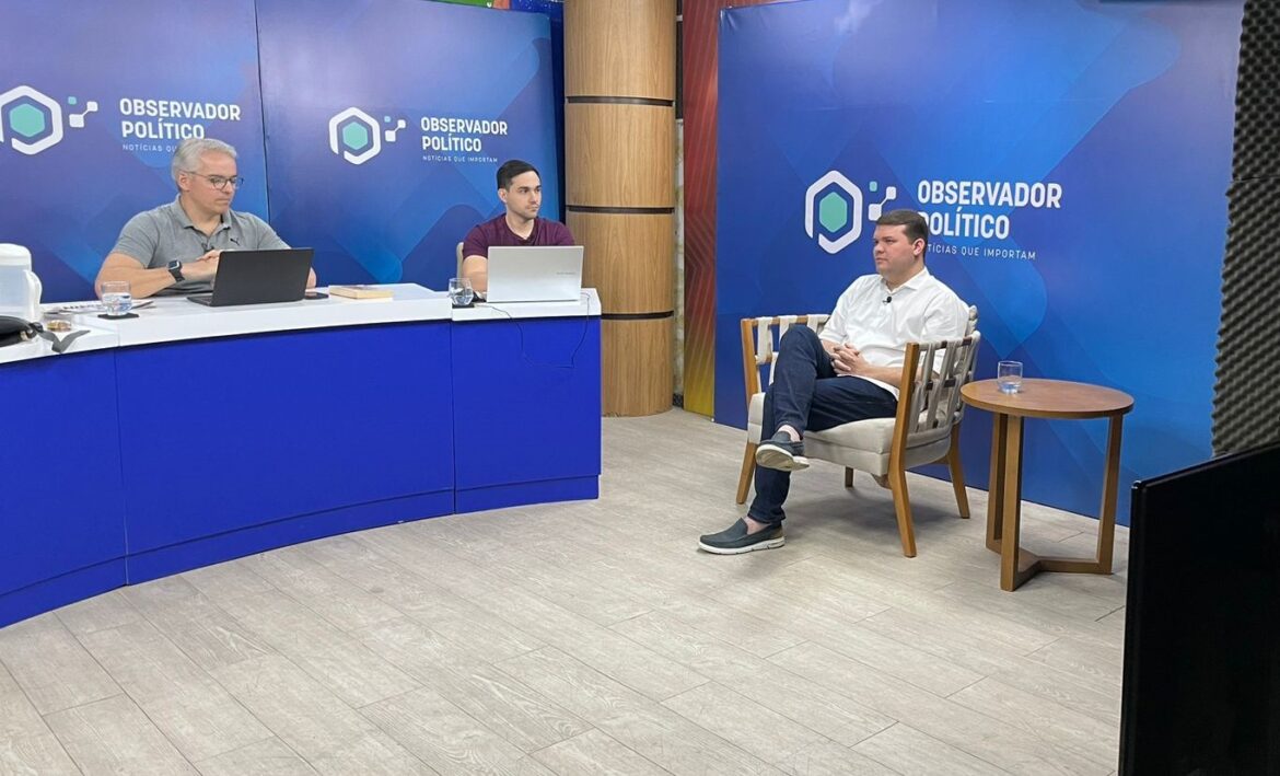Lawrence Amorim em entrevista ao programa Observador Político – 18 07 24 – foto Divulgação